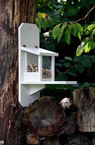 dobar 22229e Eichhörnchen-Futterstation in edlem, große XL, weiß - 5