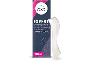 Veet Expert Crema Depilatoria Gambe e Corpo Pelli Normali e Sensibili 100 ml