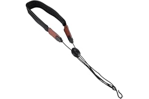 Estink Tracolla Regolabile in Pelle per Sassofono, Cinturino con Gancio Metallico, Compatibile con Sax, Clarinetti, Basoni, Oboi, Nero