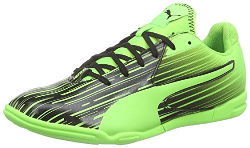 Puma Meteor Sala LT, Scarpe da Calcetto Donna, Nero (Schwarz (Black-Green Gecko 06), 37 EU