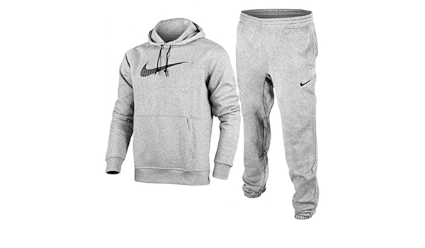 Grey nike tracksuit hoodie Clearance