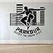 Produktbild Ajcwhml Parkour Logo Wandaufkleber Free Running Tracers Jump Sport Wand Poster Teen Jungen Geschenk Extreme Sport Wandbild 63X57 Cm