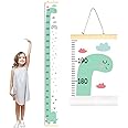 HomeChi Height Chart for Kids, Rule of Height Graph of Canvas Hanging and Removable for Measuring Height with Dinosaur Giraffe Drawing for Baby, Decoration of Wall of Room and Nursery (Dinosaur)