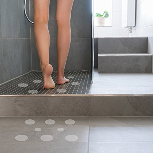 Wandkings Anti-Rutsch-Sticker 12 Klebepunkte 10 cm und 4 Punkte, 5 cm Durchmesser für Sicherheit in Badewanne und Dusche - 5