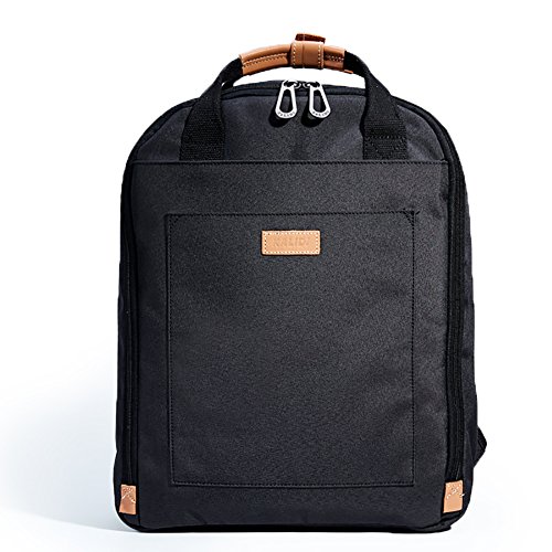KALIDI 15" Laptoprucksack Schultasche Reisetasche Daypacks Uni Backpack für Outdoor Sports Freizeit (Schwarz, Laptoprucksack)