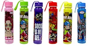 perpetual bliss cartoon character water bottle for boys|girls|kids birthday party return gift(pack of 6)- Multi color