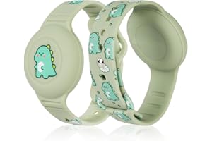 AXFEE Kinder Wasserdicht Armband, Versteckt Halter für Apple Air Tag, Ganzkörperschutz Silikon AirTag, Hülle Kleinkind Anti-Verloren GPS Tracking, AirTag Schutzhülle Anti-Lost,AirTags Band für Kinder