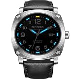 HRTJJT orologio Seiko orologio meccanico in Acciaio Con Zaffiro 50M orologio impermeabile orologio da polso maschile Militare, TRE