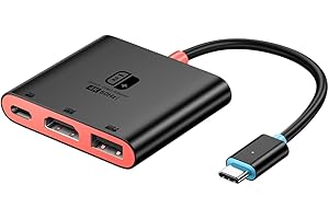 ELUTENG Dockingstation für Nintendo Switch 2, 3 in 1 Metall Dock mit HDMI Adapter 4K 60Hz, PD 100W Laden, USB 3.0 5Gbps, USB C auf HDMI Adapter für Switch 2, MacBook, iPad Pro, iPhone 15/16/17 Series