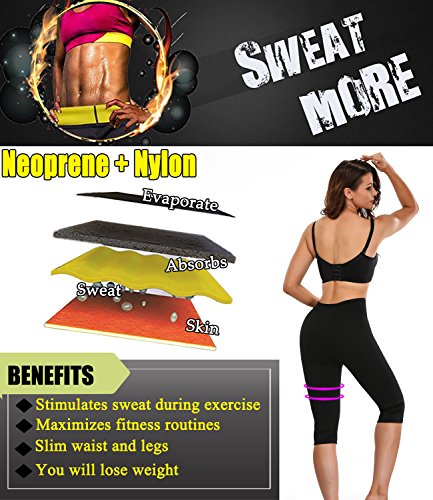 SEXYWG Frauen derhosen Hot Thermo Neopren Sweat Sauna Körper Shapers - 5