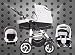 Bebebi | Model Paris | 3 in 1 Pram & Pushchair Set | Foam wheels | Color: Tour Eiffel