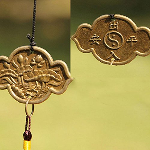 1x Glück Windspiel Klangspiel Chinesisch Fisch Lotusteich Glocke Feng-Shui - 5