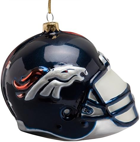 Denver Broncos - Glass Helmet Ornament