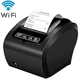 [Imprimante Thermique WiFi] 80 mm Imprimante Thermique 300 mm/Sec Directe avec USB Ethernet pour Windows PC/ESC/POS…