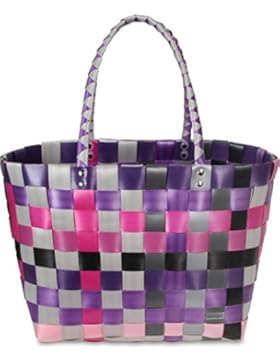 Kunststoff Flechtkorb - optimal als Einkaufs- oder Strandkorb geeignet