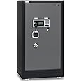 Rubik Safe Box X-Large Triple Security Fire Resistant Locker for Money Documents Home Office (Size 100x54x44cm) Black/Grey