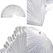 Well-Goal 50pcs Nail Tips Sticks Polish Display Fan Nail Art Tips Display Practice Wheel Tool