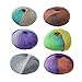 Produktbild 1 Roll Soft Wool Crochet Baby Yarn Baby Knit Wool Yarn Multicolor Hand Knitting Yarn for Knitting Scarf Sweater