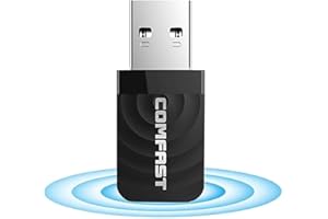 MOKEUM Adattatore USB WiFi,Chiavetta WiFi Dongle WiFi USB3.0 1300Mbps Dual Band 2.4GHz 5GHz Mini Adattatore WiFi USB di Rete Wireless per PC Desktop Laptop,Supporto Windows XP/7/8/8.1/10 MacOS 10.9-10.14