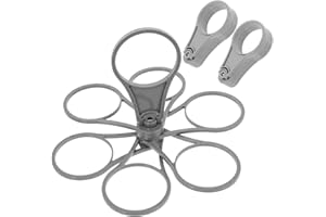 KIRZAX Lot de 2 porte-gobelets pliables avec poignée,porte-gobelets pliable, pour 6 gobelets, Tasses pour café,réutilisables, pour maison et déplacements, festivals et événements sportifs