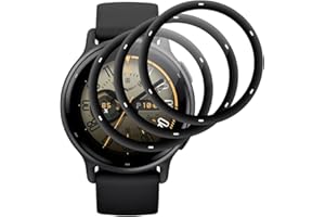 Beukei Pellicola Protettiva per Garmin Vivoactive 5, 3 Pezzi Pellicola Vetro,[Sensibile al Tatto][Ultra HD][Senza Bolle][Anti-Graffio][Alta Trasparente] Glass