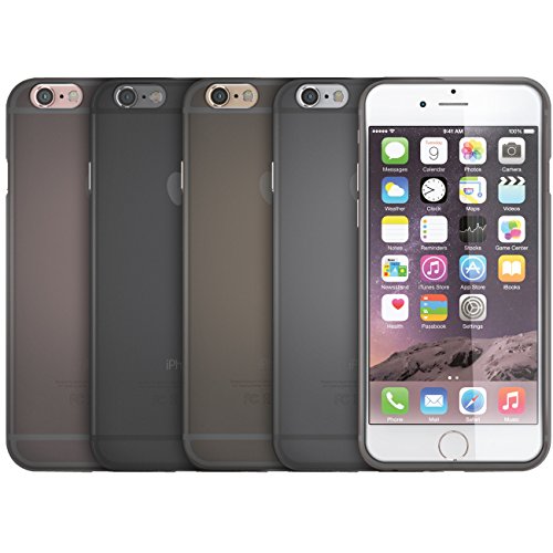 Orzly   - FLEXISLIM SUPER SLIM CASE  0 3mm  for iPHONE 6  Smallest Model   4 6 inch  - Caja DURO Funda en Semi Transparent NEGRO - Dise  ado por Orzly   exclusivamente para APPLE IPHONE 6  PEQUE  O VERSION - 4 7  Modelo  - 2014 Model SmartPhone   Tel  fono M  vil   Mini Phablet   Small iPhablet