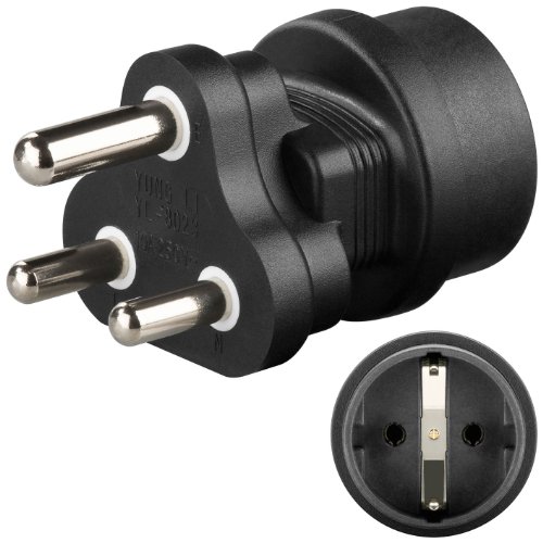 2 St  ck Wentronic Schukobuchse auf S  dafrika Stecker Netzadapter