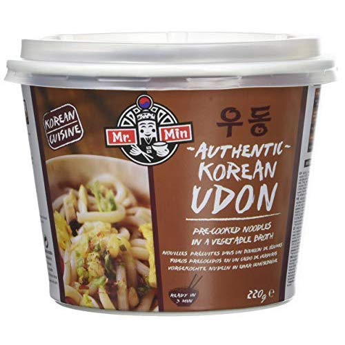 Mr Min Udon Cup Korean BBQ 220 g Pack de 12