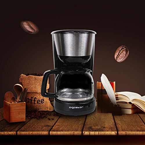 Aigostar Chocolate 30HIK – Kaffeemaschine, Kaffeemaschine, schwarz, Leistung: 1000 Watt, Kapazität: 1,25 Liter. BPA-frei. - 2