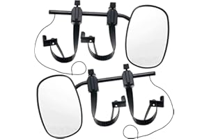 TINMAGI 2pcs Rétroviseur de remorquage de remorque,Camping Car Rétroviseurs,Rétroviseur d'extension réglable pour remorque de voiture caravane RV camping-car