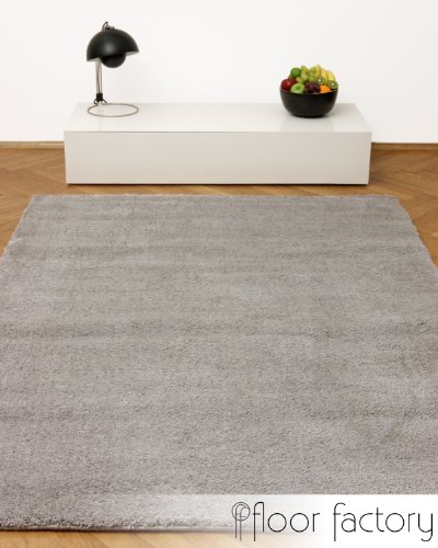 Weicher Hochflor Shaggy Teppich Privilege grau 80×150 cm – flauschiger Mikrofaser Langflorteppich - 6