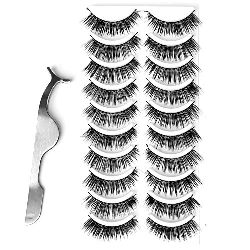 panytow falsas pestañas 6 diferentes diseños, 60 unidades)