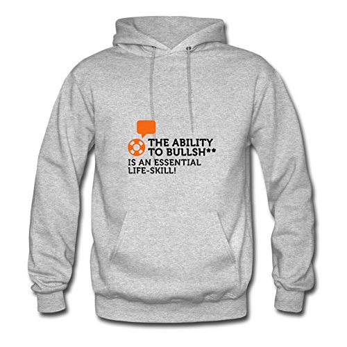 Bullshit Life Skill (2c) Grey Printed Styling Women X-small