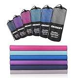 ✔HAUTFREUNDLICHES und HOCHWERTIGES Besteht aus einer speziellen Mikrofaser Struktur. Dank ihres hohen Polyesteranteils ist das Mikrofaser Handtuch so funktional und angenehm weich auf der Haut. Der Nylonanteil macht es zudem äußerst strapazierfähig. es stank nix, kein Chemiegestank oder sonstiges