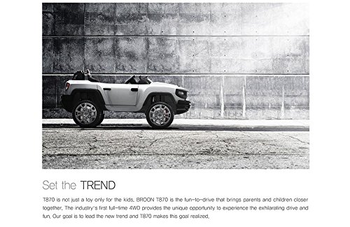 HENES BROON T870 Luxus Kinder Elektroauto schwarz mit Tablet PC 24 Volt Allrad