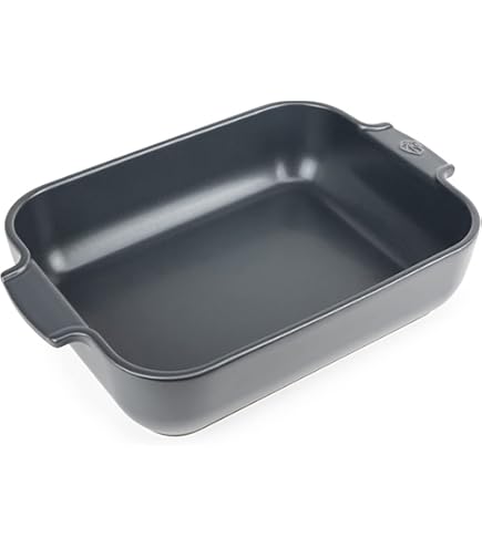 Teglia Da Forno Peugeot Appolia Petite | Ceramica Francese, 18 Cm, Nero Satinato, Sana E Facile Da Pulire