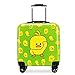 Produktbild LJSHU Kinder-Suitcase Kreative kleine gelbe Entenmuster Mute 360 ° Universal Wheel Waterproof Wear-Resistant Trolley Case,Green,20inch