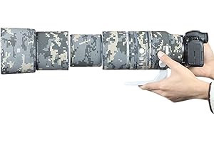 ONCFOTO Waterproof Lens Camouflage Coat for Canon RF 200-800mm F6.3-9 Camera Lens Rain Cover Protection Sleeve Guns Case Clothing -Digital Camo