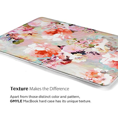 GMYLE Hard Case Print Frosted für MacBook Air 13 Hülle (Modell: A1369 und A1466) – Weinleseblume Pattern Durch gummierte Hard Shell Fall-Abdeckung Hülle Case Etui Tasche - 3