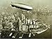 Produktbild City Susan The Hindenburg Airship Kunstdruck schwarz-weiss Manhattan New York Zeppelin 80x60 cm