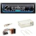 Produktbild JVC KD-X351BT FLAC Autoradio USB AUX 1-DIN AOA WMA MP3 Einbauset für Renault Clio 1 2 Twingo