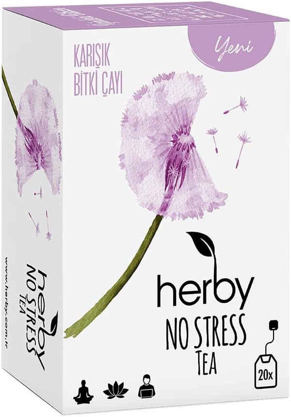 Herby No Stress Tea Rahatlatıcı Pasifloralı Bitki Çayı 20 Adet