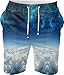 Snoogg Digital Printed Mens Casual Beach Jogger Shorts With Pockets Boxer Style RS.699.00