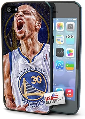 Stephen STEPH Curry RAGE iPhone 5 / 5S Hard Case Custom Warriors MVP dope swag illest (Black)