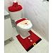 Produktbild NICEXMAS Sankt Toiletten Sitzabdeckung und Teppich-Set für Weihnachtsdekoration und Teppich-Set
