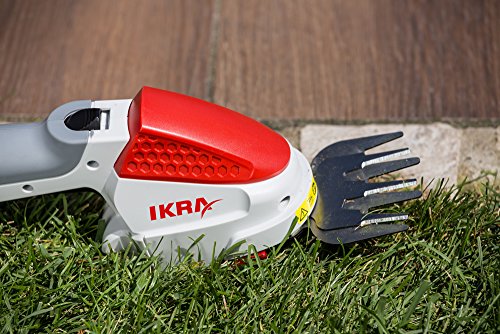 IKRA Akku Grasschere Strauchschere 2in1-Gartengerät IGBS 1054 LI 7,2Volt, Laufzeit bis 175 Min. inkl. Akku, Ladegerät und Tasche - 8