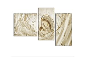 I COLORI DEL CARIBE QUADRI MODERNI RELIGIOSI SACRI CAPEZZALI PER CAMERA DA LETTO DIPINTI A MANO SU TELA CON CERTIFICATO DI ARTIGIANALITA' RELIGIOSO MADONNA CON BAMBINO MATERNITA' ALTA QUALITA’ MADE IN ITALY INFINITO 2