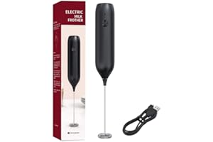 iFutniew Espumador de leche eléctrico de mano recargable por USB, mini mezclador de bebidas, batidor para café, latte matcha