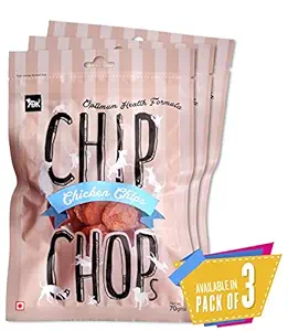 Chip Chops Chicken Chips Dog Treat, 210g, Optimum Health Formula (Pack of 3)