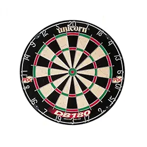 Unicorn 180 Dart Board with Next Generation of Bristle Dartboard Technology for Professional (79432), Black